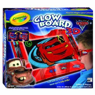 Crayola Color Explosion Cars 2 Glow Board 3D: Toys & Games