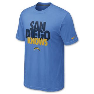 Nike San Diego Chargers Knows Mens NFL Tee Shirt