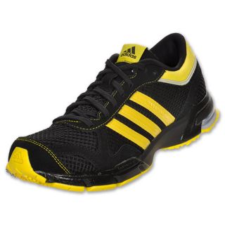 adidas Marathon 10 Mens Running Shoe Black/Lemon