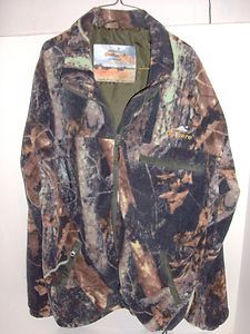Camo Fleece Jacket OUTHERE SMART TEX 100 Hunting Apparel Size L Gently