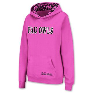Florida Atlantic Owls NCAA Womens Hoodie Pink