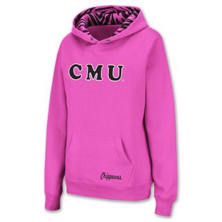 Central Michigan Chippewas NCAA Womens Hoodie Pink