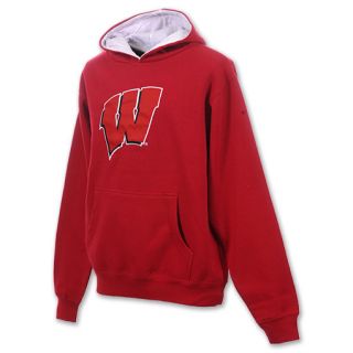 Wisconsin Badgers Icon NCAA Youth Hoodie Red