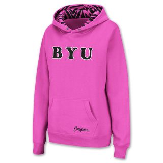 Brigham Young Cougars NCAA Womens Hoodie Pink