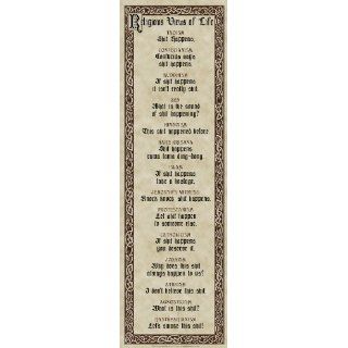 Religious Views on Life Novelty Humor College Poster Print
