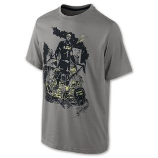 Kids Nike LeBron Hero Tee Shirt Sport Grey/Black