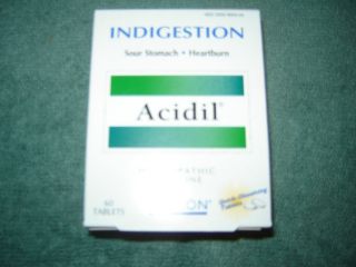 Boiron Acidil Indigestion Homeopathic Medicine x 5 Boxes 300 Tablets