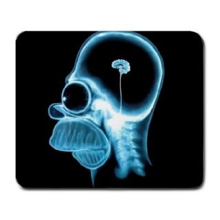 Homer Brain x Ray Large Mousepad Mouse Pad Great Unique Gift Idea