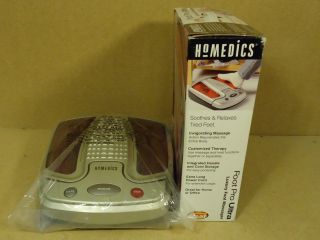 Homedics Foot Massager 15in x 12in x 4in White Red Pro Ultra Luxury AK