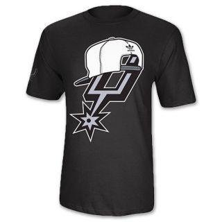 Mens adidas San Antonio Spurs NBA Logo Snapback Hat T Shirt