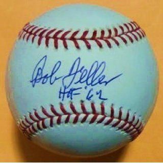 Signed Bob Feller Baseball   NEW HOF 62 Official