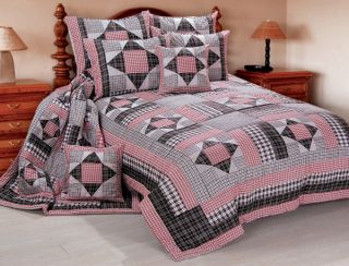 Victorian Heart Homestead 3pcs Twin quilt bed set