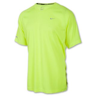 Mens Nike Miler UV Tee Shirt Volt
