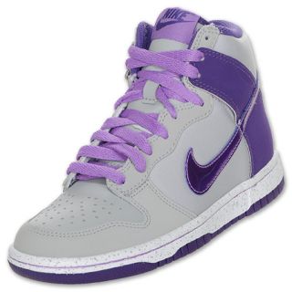 Nike Dunk Hi Kids Casual Shoes Grey/Violet/White