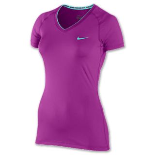 Womens Nike Pro Core II Fitted Shirt Magenta