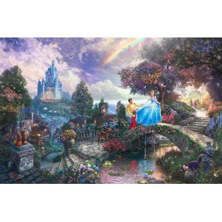 Thomas Kinkade Disney Print Cinderella Wishes Upon A Dream