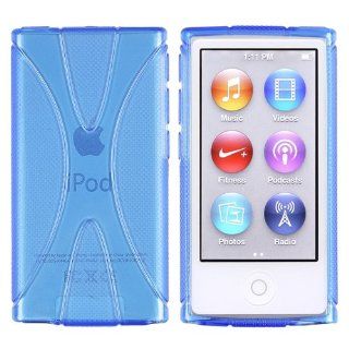 CommonByte For iPod Nano 7 G 7th Gen X Shape Clear Blue