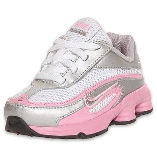 Nike Toddler Shox M1 Running Shoe White/Pink/Silver