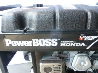 NICE! Honda PowerBoss Portable Generator Electric Start GX390 Engine