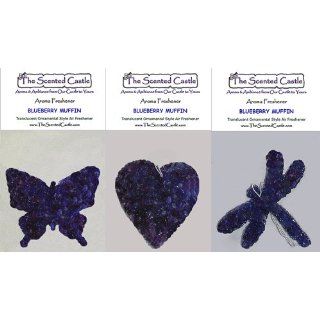 3Pack Blueberry Muffin Scented Air Fresheners in Butterfly