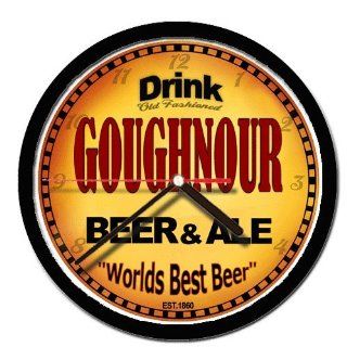 GOUGHNOUR beer and ale cerveza wall clock 