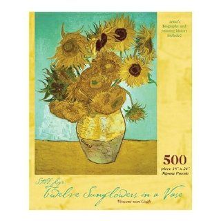 Puzzles Plus Sunflowers Van Gogh 500 Piece Jigsaw Puzzle