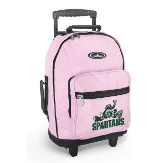 Michigan State Peace Frog Rolling Pink Backpack Sports