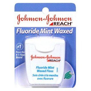 Reach Fluoride Mint Waxed Dental Floss, 55 yds.: Health
