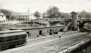 Hopatcong NJ Railroad Station Depot Postcard Print