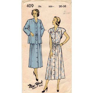 New York 409 Vintage Sewing Pattern Maternity Dress Top