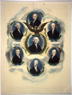 ANDREW JACKSON 1832 canpaign patriotic broadside eagle, Founding