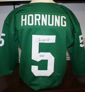 Paul Hornung Autographed Notre Dame Irish Green TB Jersey