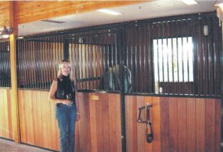 Horse Stall Components High Front Grill Centered Sliding Stall Door