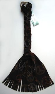 Try A Tail Bag Alternative Horse Tail Wrap Braid in Fleece Brown Peace