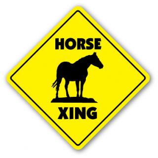 Horse Crossing Sign Xing Horses Farm Farmer Gift Rider Riding Lessons