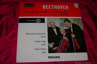 Casals Vegh Horzowski Beethoven Piano Trio No 6 B Major Op 97 Philips