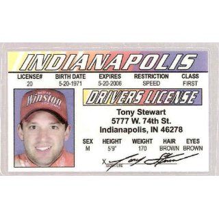 Tony Stewart Fake Drivers License 