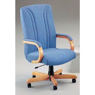 High Back Executive Chair with Arms Fabric Foundation