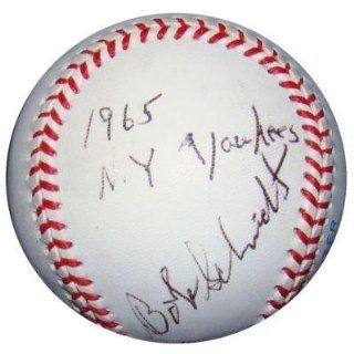 Bob Schmidt Autographed Baseball   1965 Scarce Official