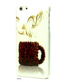 IMD Cases New Hot Coffee Bean Cup Plastic Cover Case Skin for iPhone 5