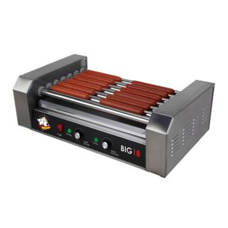 Roller Dog Commercial 18 Hot Dog 7 Roller Grill Cooker Machine RDB18SS