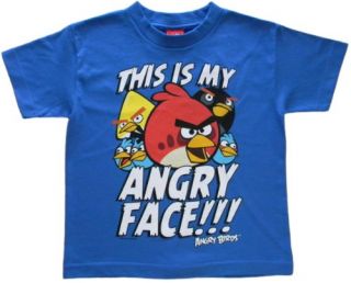 Angry Birds This Is My Angry Face Boys T Shirt (X Large 14