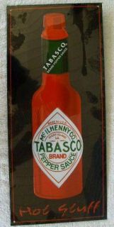 Tabasco Hot Sauce Ad Tin Sign Restaurant Decor