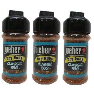 Weber Dry Rubs Classic BBQ 3.25 Oz/93 g (3 PACK) Grocery