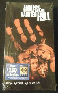 House on Haunted Hill VHS Factory SEALED Warner Bros 2000 085391801832