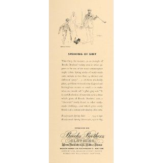 1936 Ad Brooks Brothers Clothing Hat Shoes Golf Suits