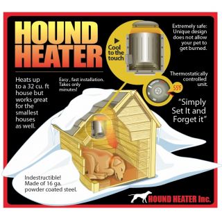 Akoma Hound Heater Dog House Furnace Deluxe 110 Volt 10 x 10 x 4 5