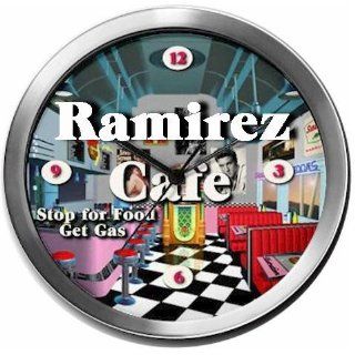 RAMIREZ 14 Inch Cafe Metal Clock Quartz Movement Home