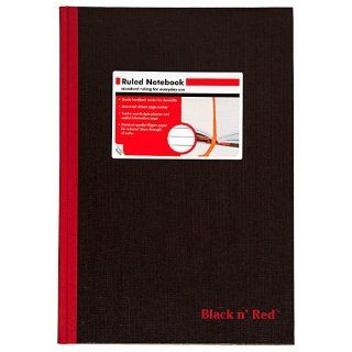 Black n Red Casebound Hardcover Notebook, 11 3/4 x 8 1/4