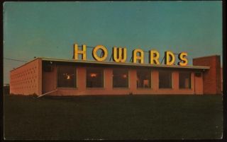 062111 Howards Restaurant Valley City ND Postcard 1967